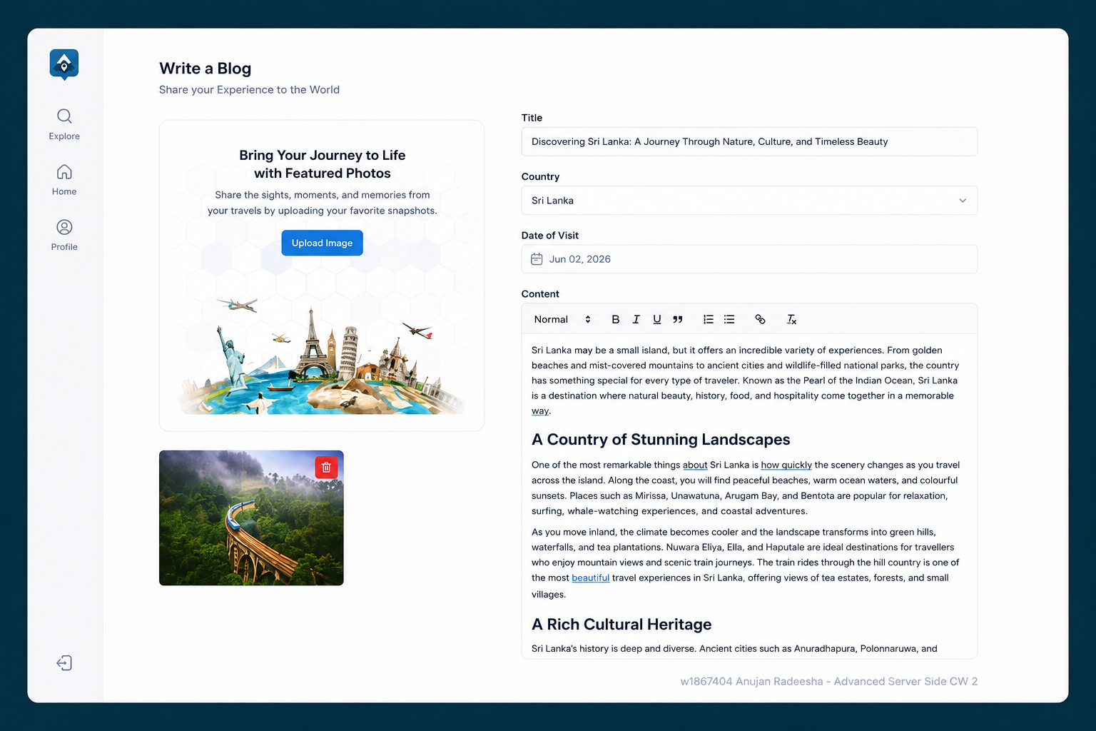 Traveltales - Journal and Blogging Platform screenshot 3