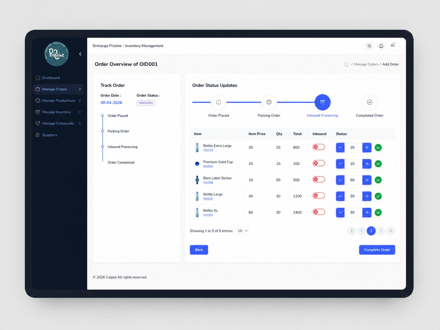 Inventory Management Platform screenshot 3