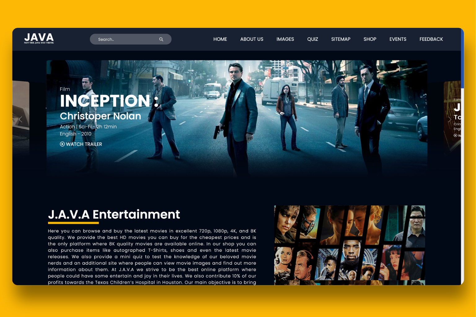 Java Entertainment screenshot 1